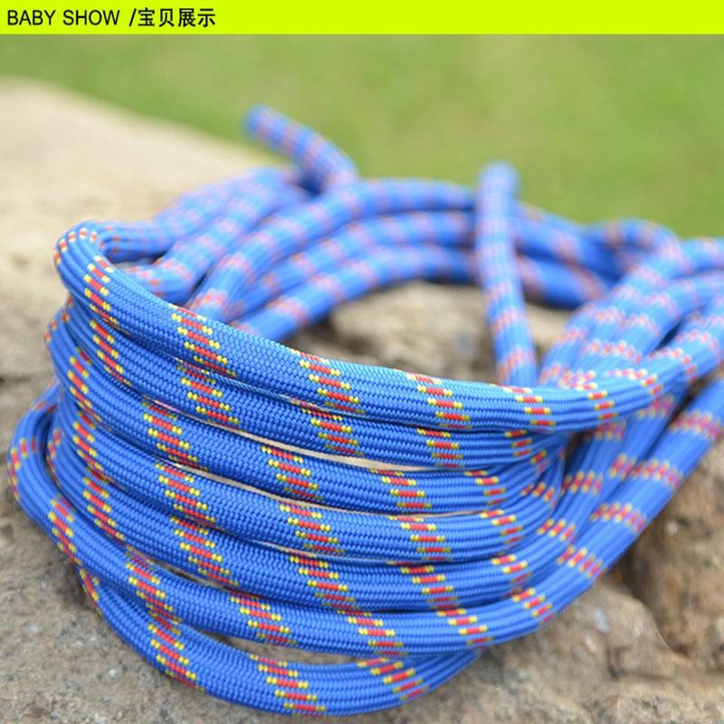 Outdoor Climbing Rope 10m-30m Emergency Rope Wear Resistant 10mm Diameter High Strength Survival Paracord Hiking Accessory Tool