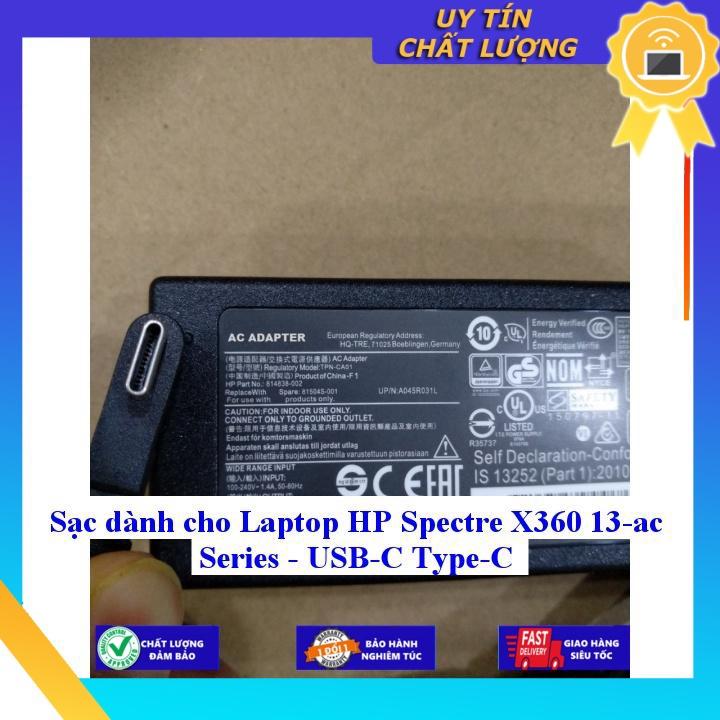 Sạc dùng cho Laptop HP Spectre X360 13-ac Series - USB-C Type-C - Hàng Nhập Khẩu New Seal