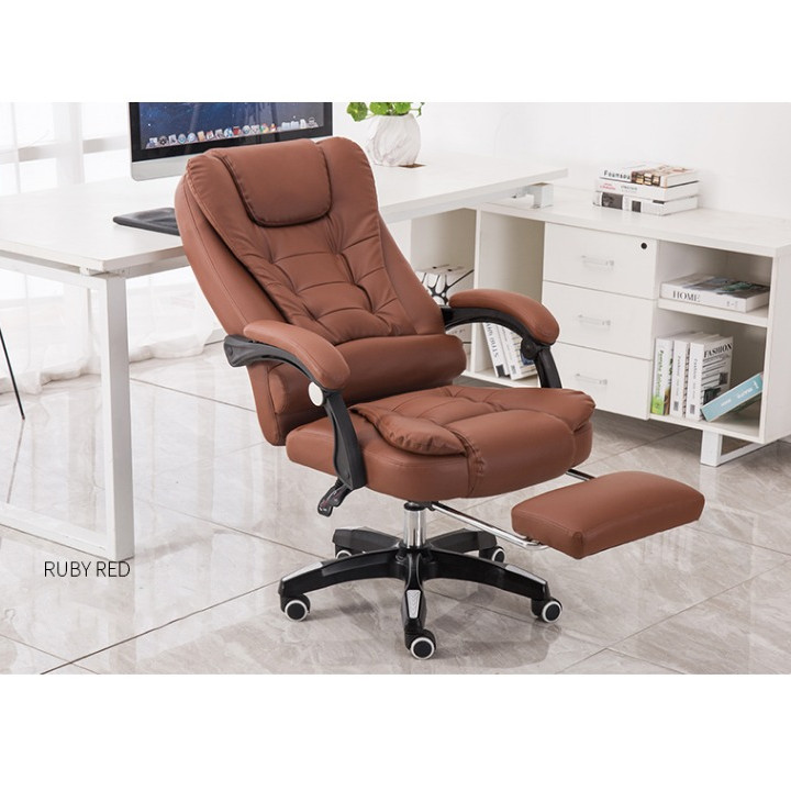 Ghế văn phòng có chế độ massagge 7 điểm siêu hấp dẫn Màu cơ bản ngẫu nhiên nâu đen