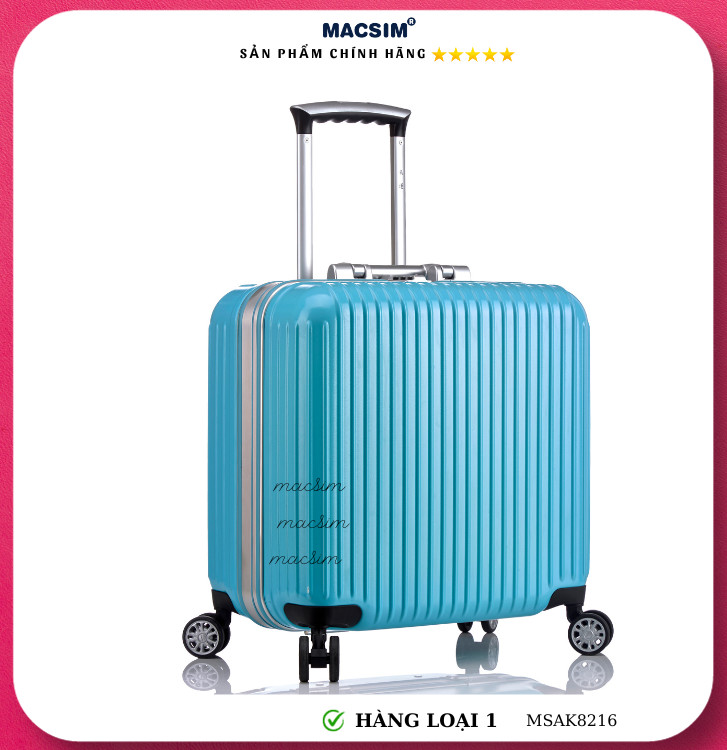 Vali cao cấp Macsim Aksen hàng loại 1 MSAK8216 cỡ 17 inch màu gold, blue, pink