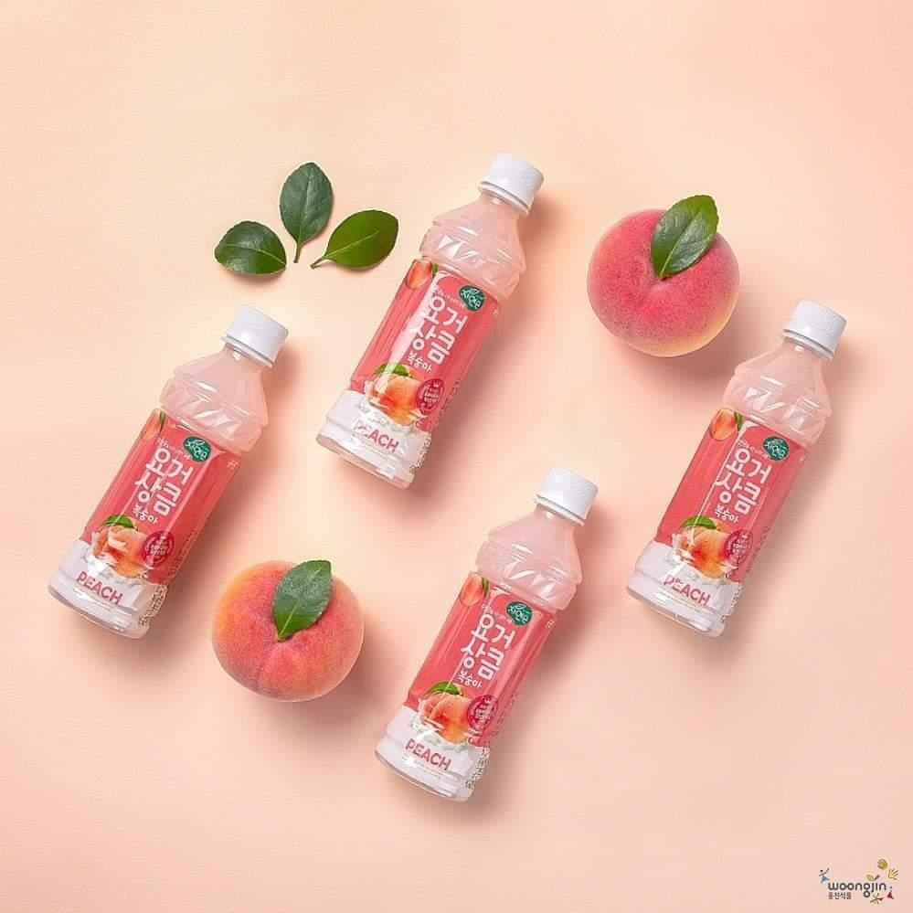 COMBO 3 Nước ép lợi khuẩn vị đào Woongjin 1.5L