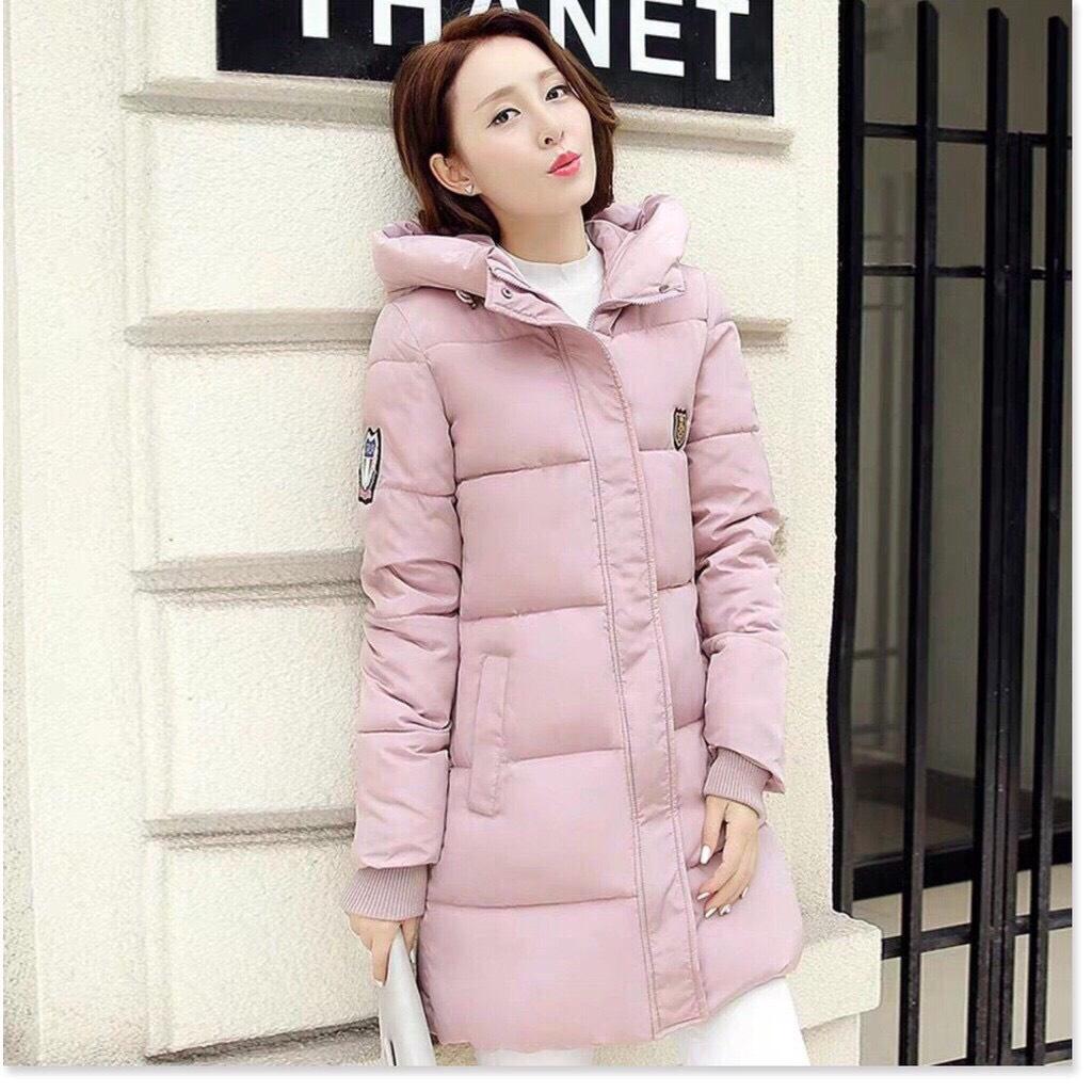 Áo khoác phao nữ 3 lớp dáng dài có nón ấm áp cho mùa đông , form dài rộng , cực đẹp
