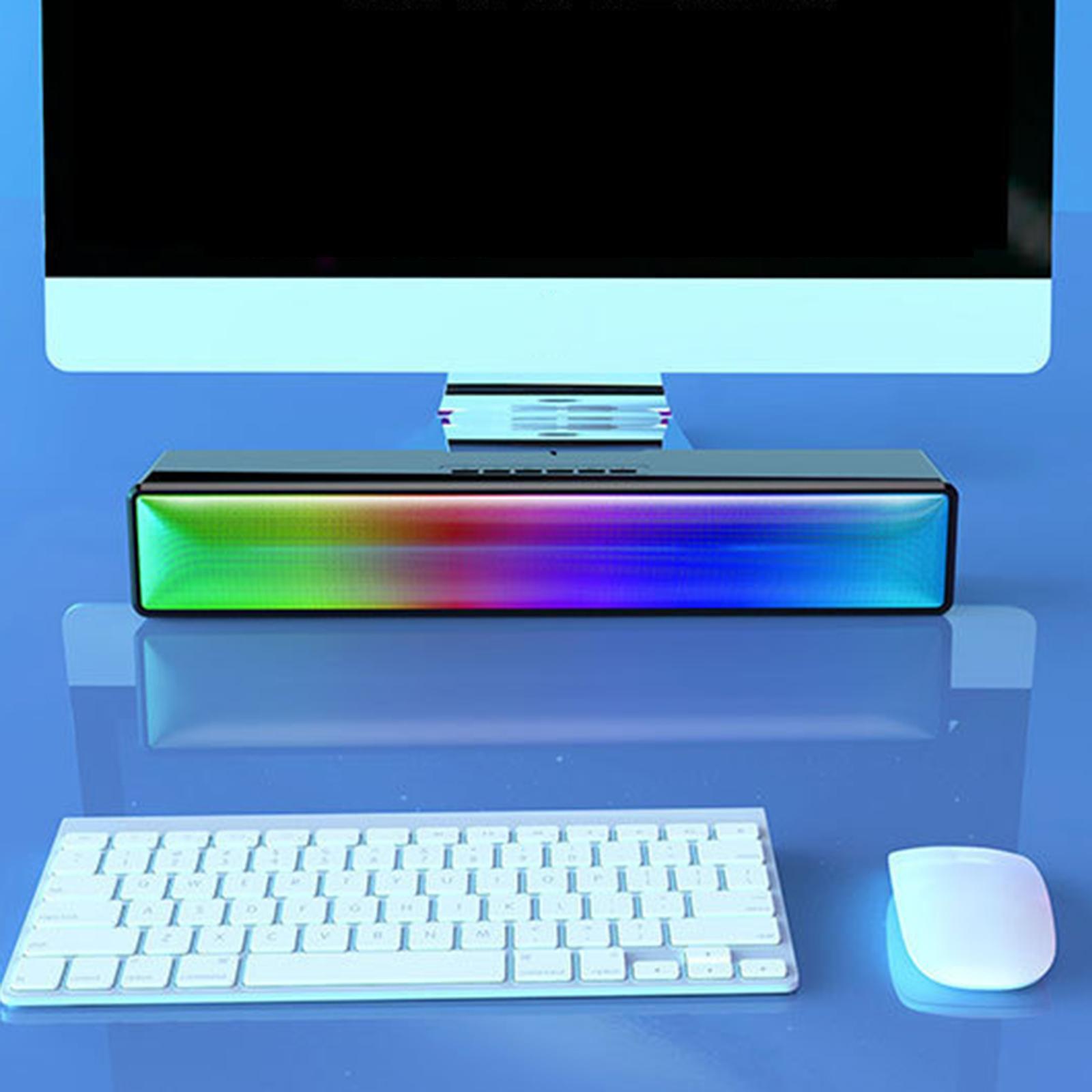 Computer Speaker Bluetooth 5.1 HiFi Sound Bar for Cellphone Tablet Desktop