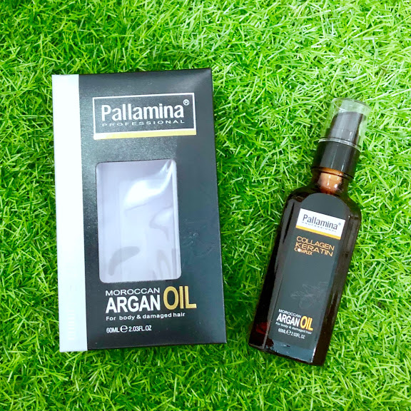 [+Tặng mũ trùm] Tinh dầu Pallamina Moroccan Argan Oil Serum dưỡng bóng tóc cao cấp 60ml
