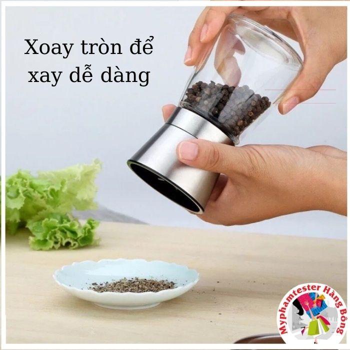 (SIÊU RẺ) Lọ xay các loạt hạt gia vị nắp nhựa hoặc inox