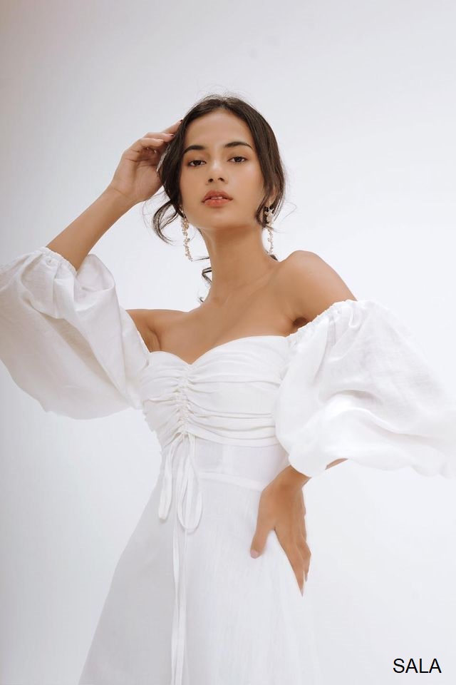 Đầm xòe rút dây thiết kế Sala dress - đầm dự tiệc thiết kế napubee