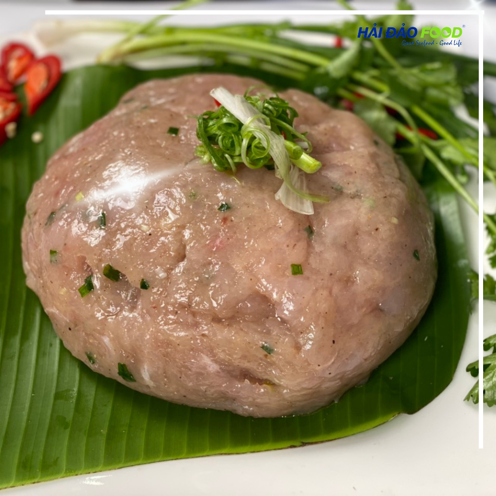 Chả Cá Thu Phú Quốc Nguyên Chất HẢI ĐẢO FOOD Hấp 450 g / TÚI