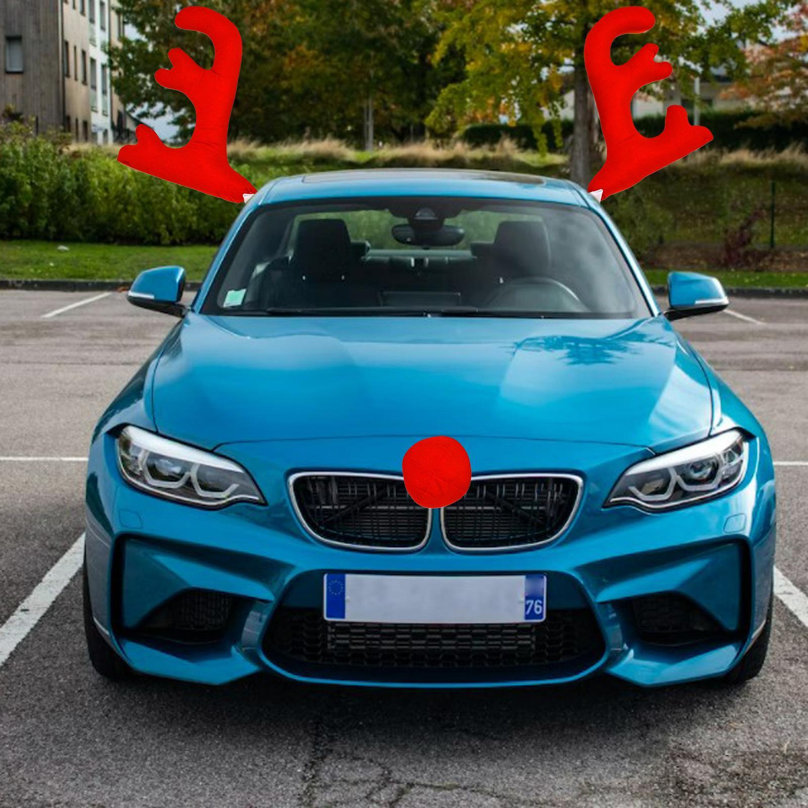 Car Antlers Nose Car Set Easy Installation Car Accessories for Roof Top