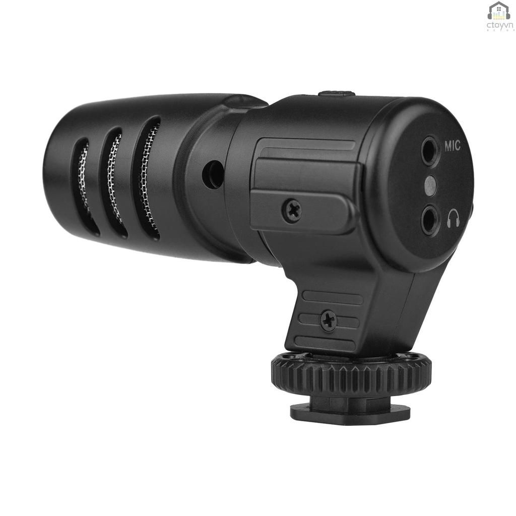 Micro cài áo kèm giá đỡ giắc cắm 3.5mm 1/4-inch và pin 110mAh dùng cho máy ảnh DSLR