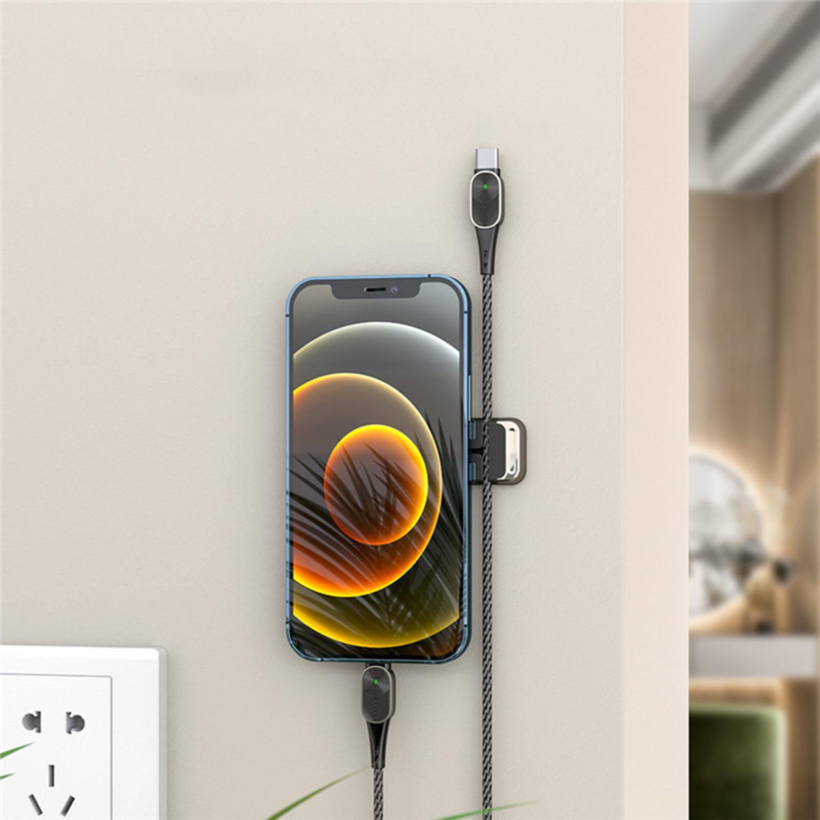 Phone Mount with USB Cable Management Accessories for Desk Car