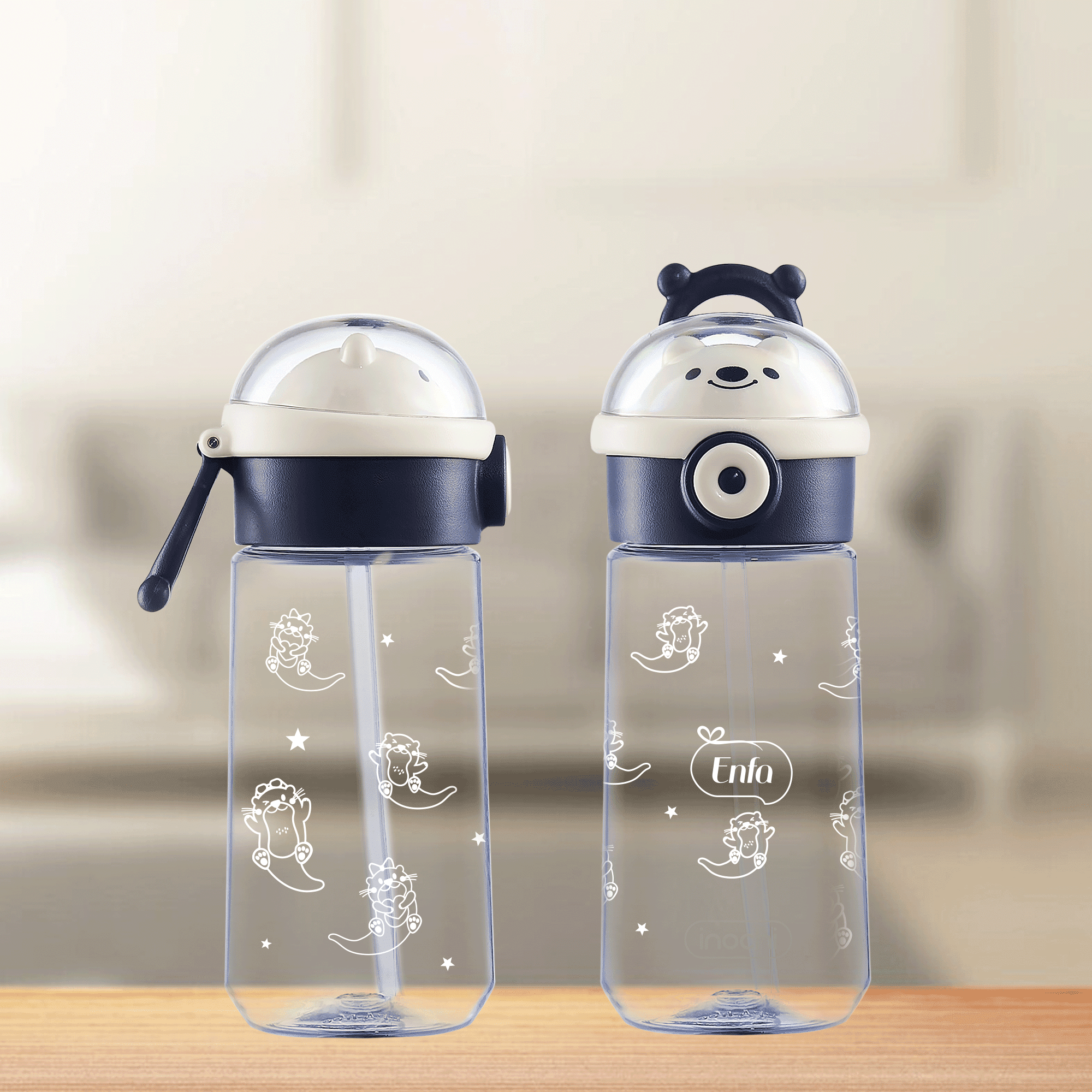[Quà tặng Enfa] Bình nước Kita Boo 480 ml - C-sec