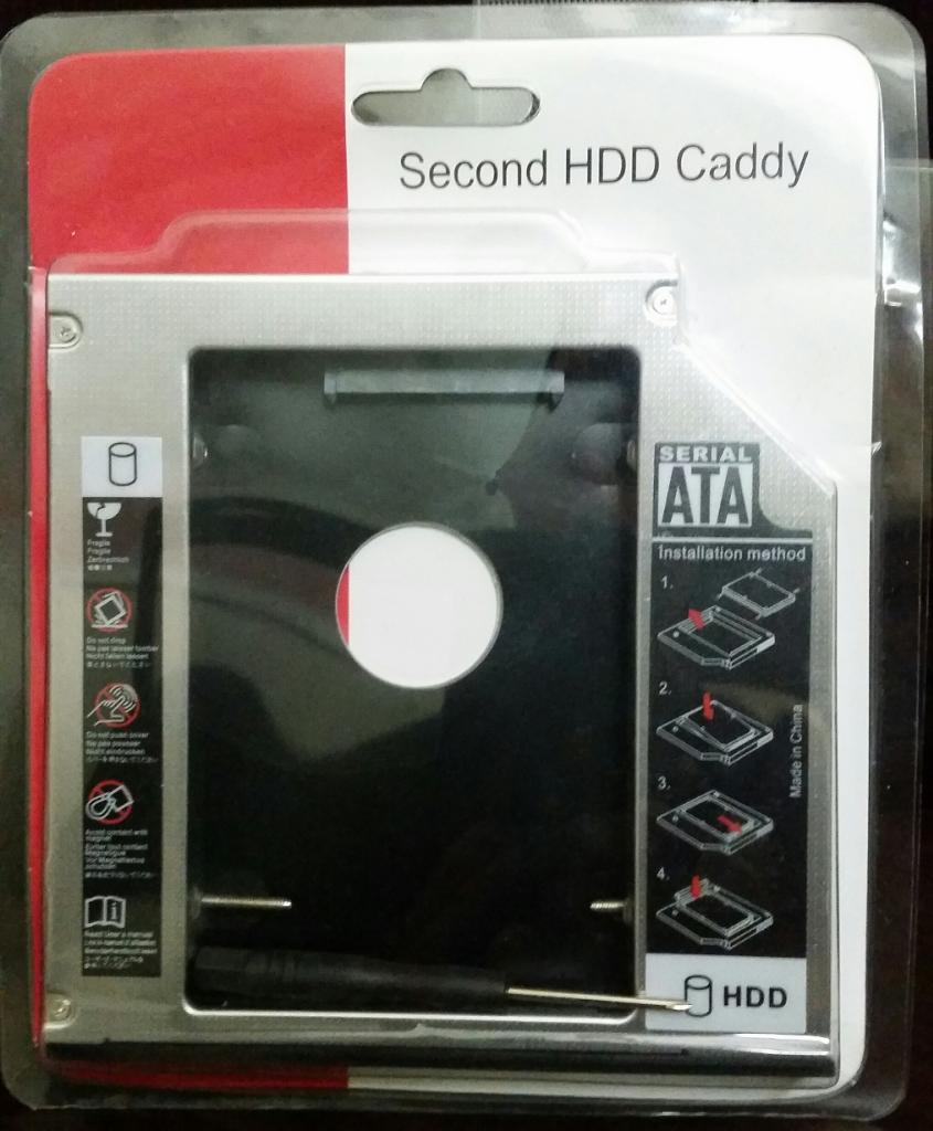 Caddy Bay 9.5mm và 12.7mm - Caddy bay chuyển đổi từ ổ dvd ra khay gắn ổ cứng, dùng cho laptop, giúp laptop có thêm ổ cứng thứ 2 - Hàng chính hãng