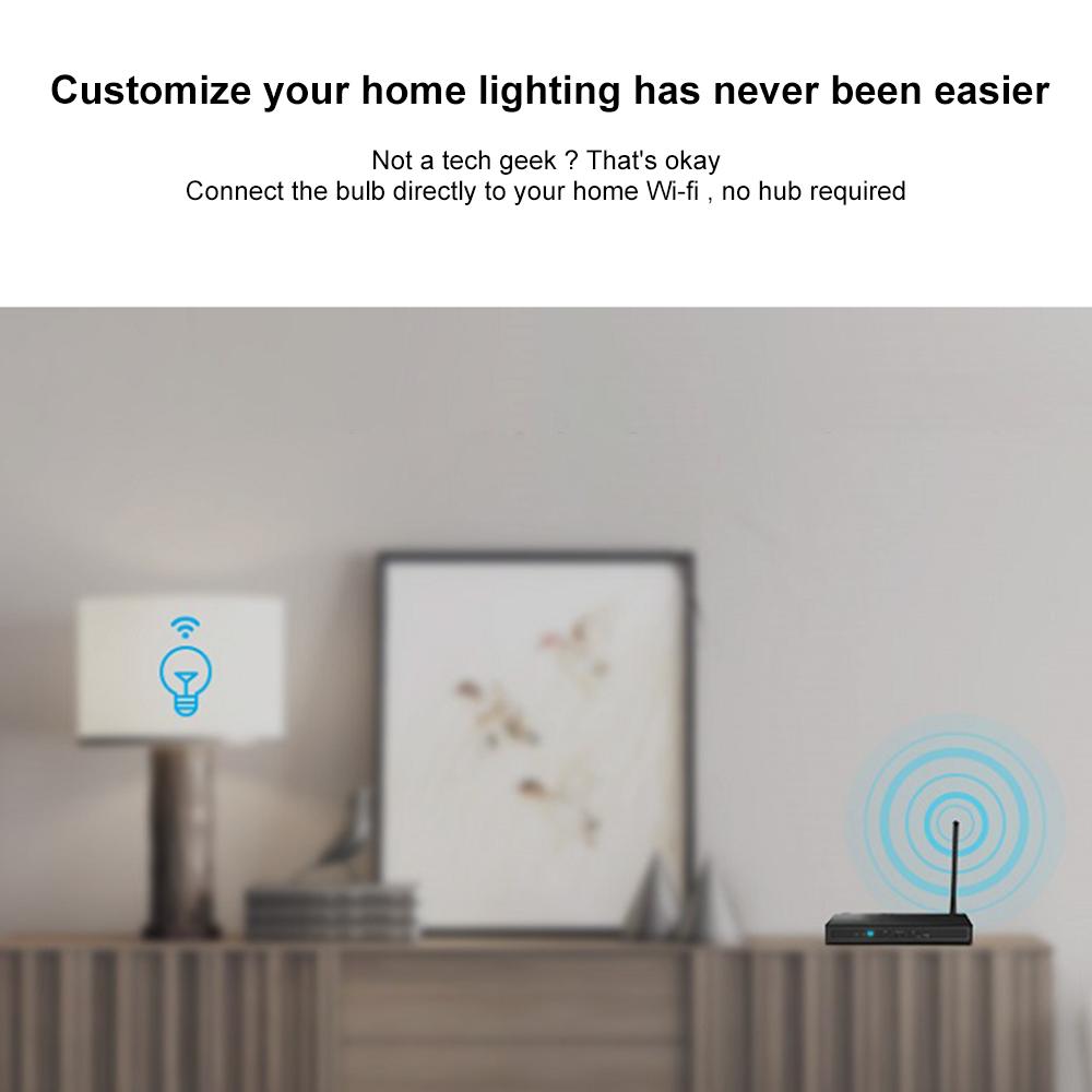 BroadLink BestCon LB1 WiFi Smart Bulb E27 LED Dimmable Light Lamp Phone APP BroadLink Remote Control Compatible with Alexa Google Home for Voice Control, 2 pack