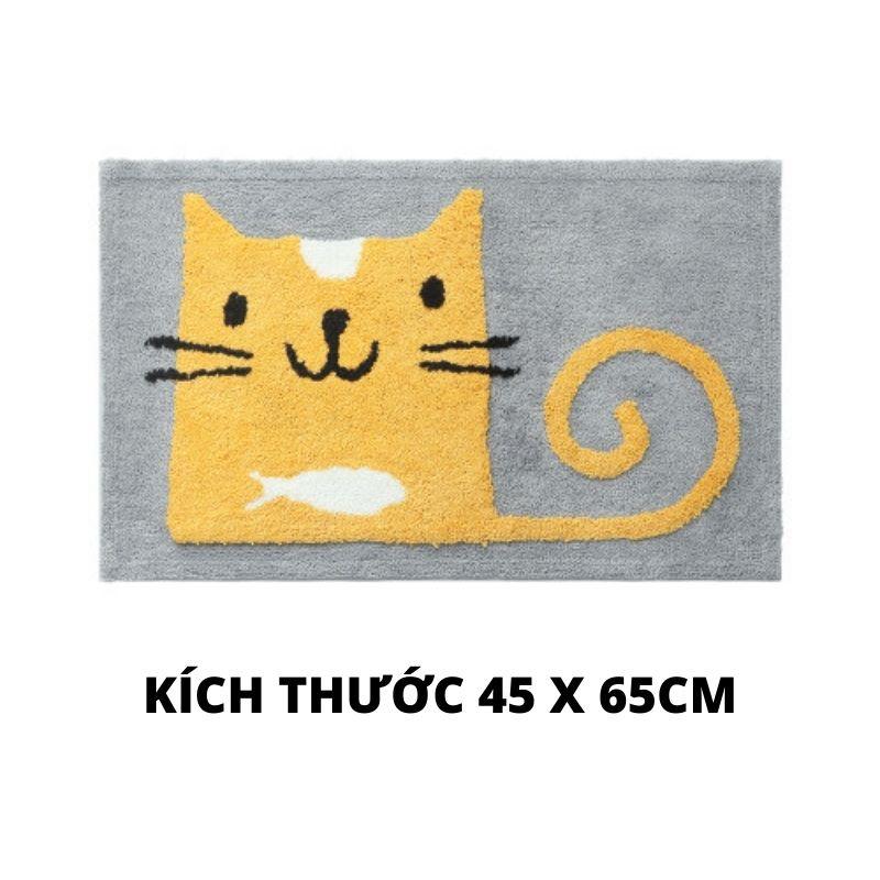 Thảm chùi chân lông len thấm hút tốt, thảm lau chân nhà tắm chống trơn trượt
