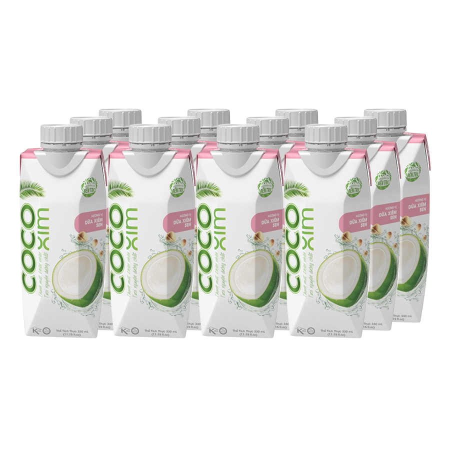 Thùng 12 Hộp Nước Dừa Cocoxim Sen