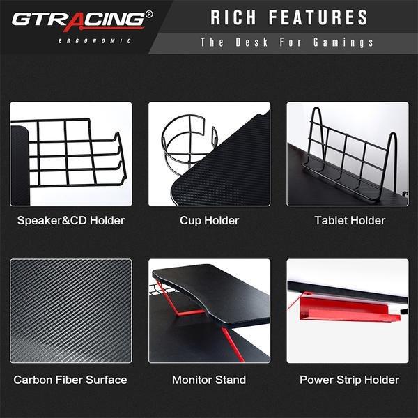 Bàn Gaming Desk GTZ03-BLACK Cao Cấp