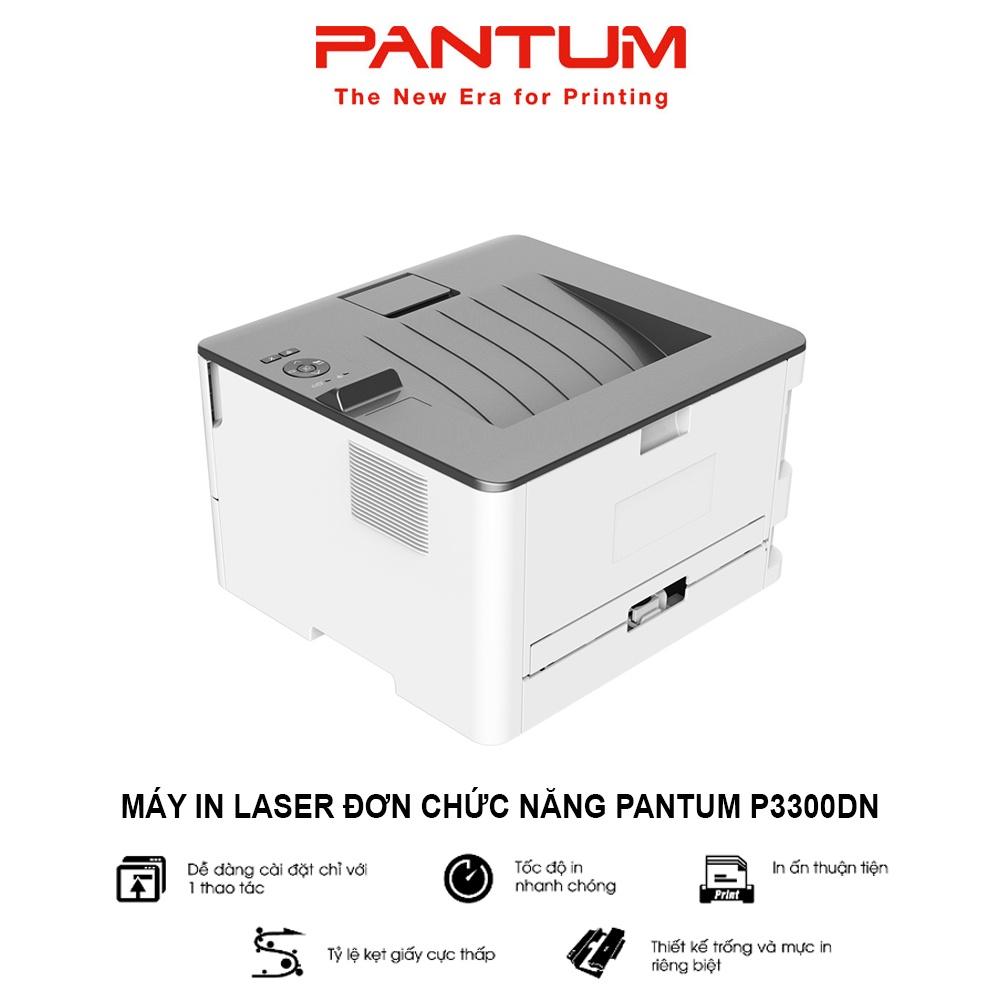 Máy in Laser đơn chức năng PANTUM P3300DN, in qua mạng LAN, đen trắng, tốc độ cao, khổ giấy A4, tự động đảo mặt