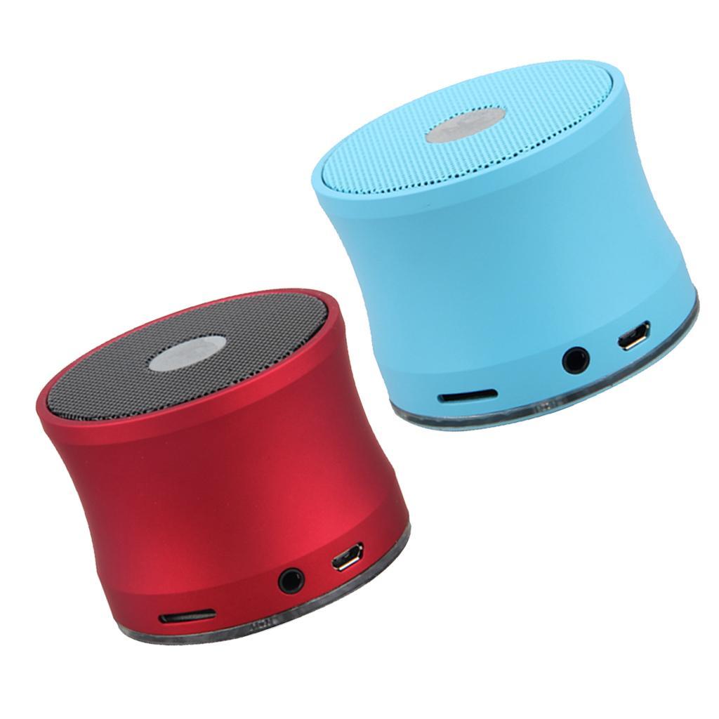 Portable Wireless Bluetooth Speaker Bass HIFI Mic Hands Free for Red