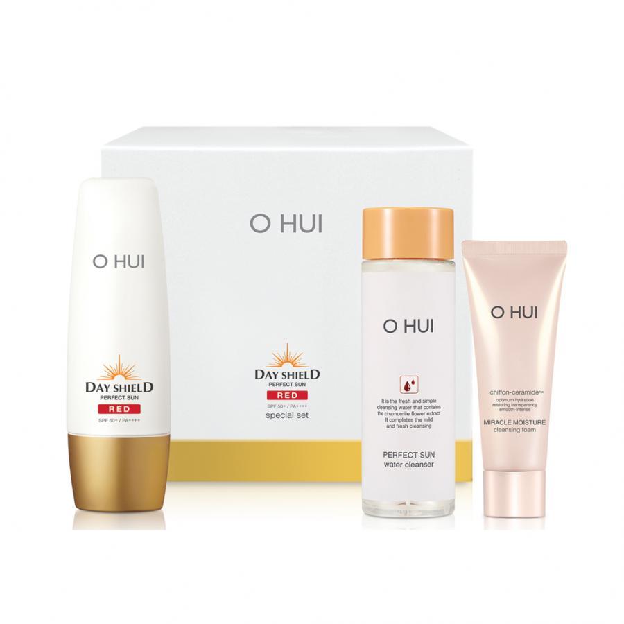 Bộ chống nắng 3 món OHUI Day Shield Perfect Sun Red 190ml