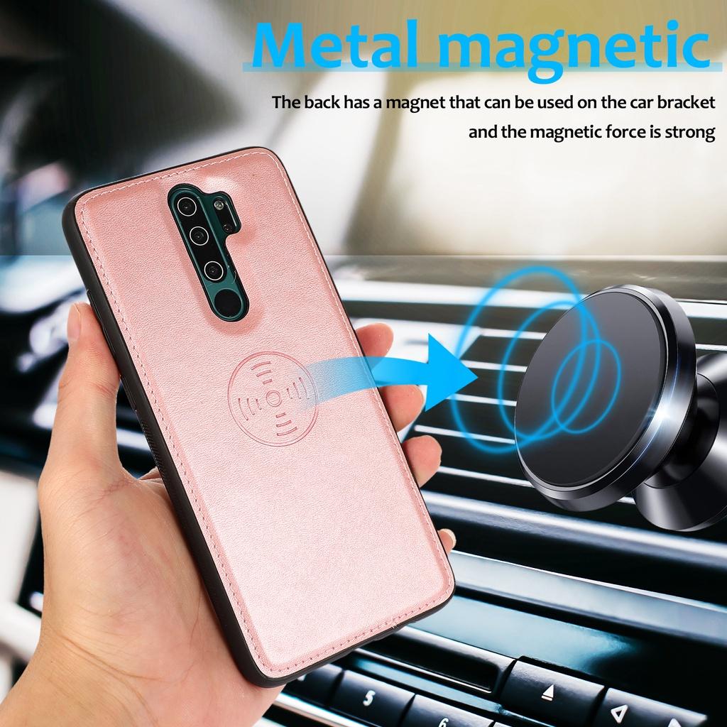 Ốp điện thoại TPU da hai trong một cho Xiaomi Redmi Note 8 Pro Redmi Note 9 Pro Max Redmi Note 9S Redmi 9C Redmi 9A