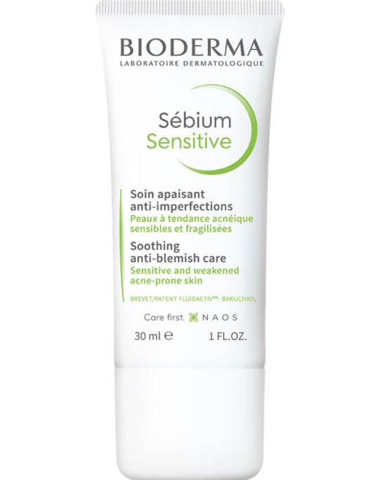 Kem Dưỡng Bioderma Sebium Sensitive 30ml Giúp Giữ Ẩm Và Ngăn Ngừa Mụn, Giảm Ửng Đỏ Dành Cho Da Bị Mụn, Yếu Và Nhạy Cảm + Tặng Kèm 1 Móc Khóa Hình Tour Eiffel Viền Đỏ