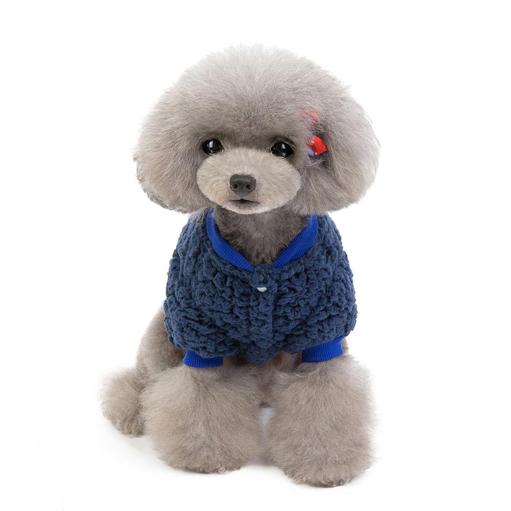 Quần áo cho thú cưng dệt kim, mềm mại dày dặn ấm áp cho mùa thu đông