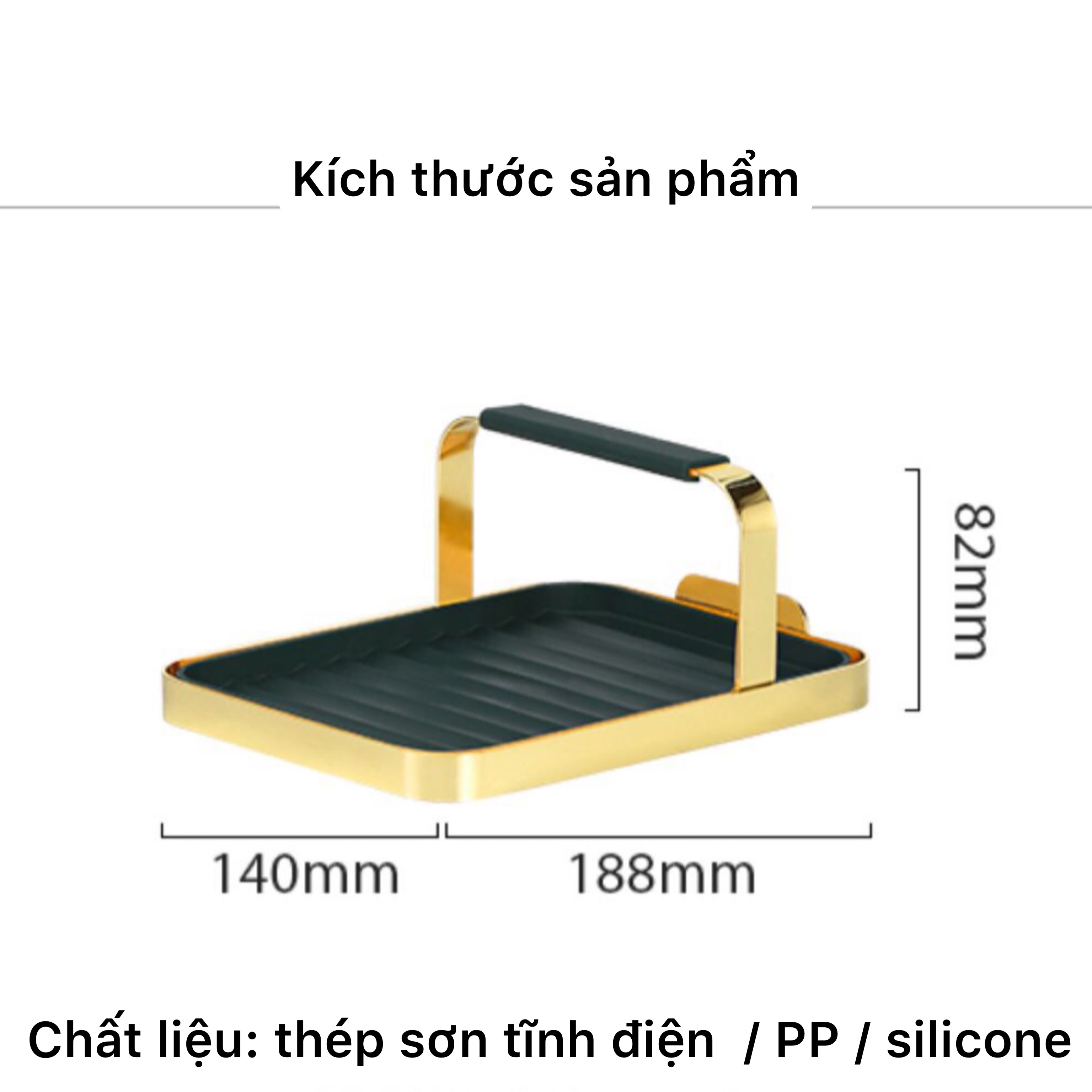 Khay gác vung muỗng phong cách quý phái, đựng tỏi ớt