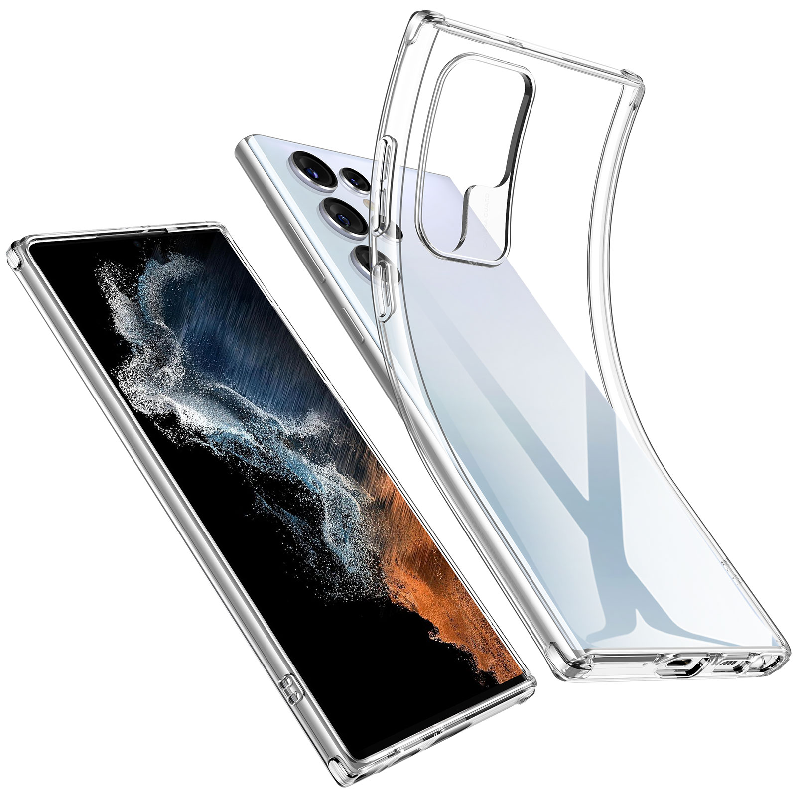 Ốp Lưng Trong Suốt TPU cho Samsung Galaxy S22 Ultra ESR Project Zero Clear Soft Case - Hàng Nhập Khẩu