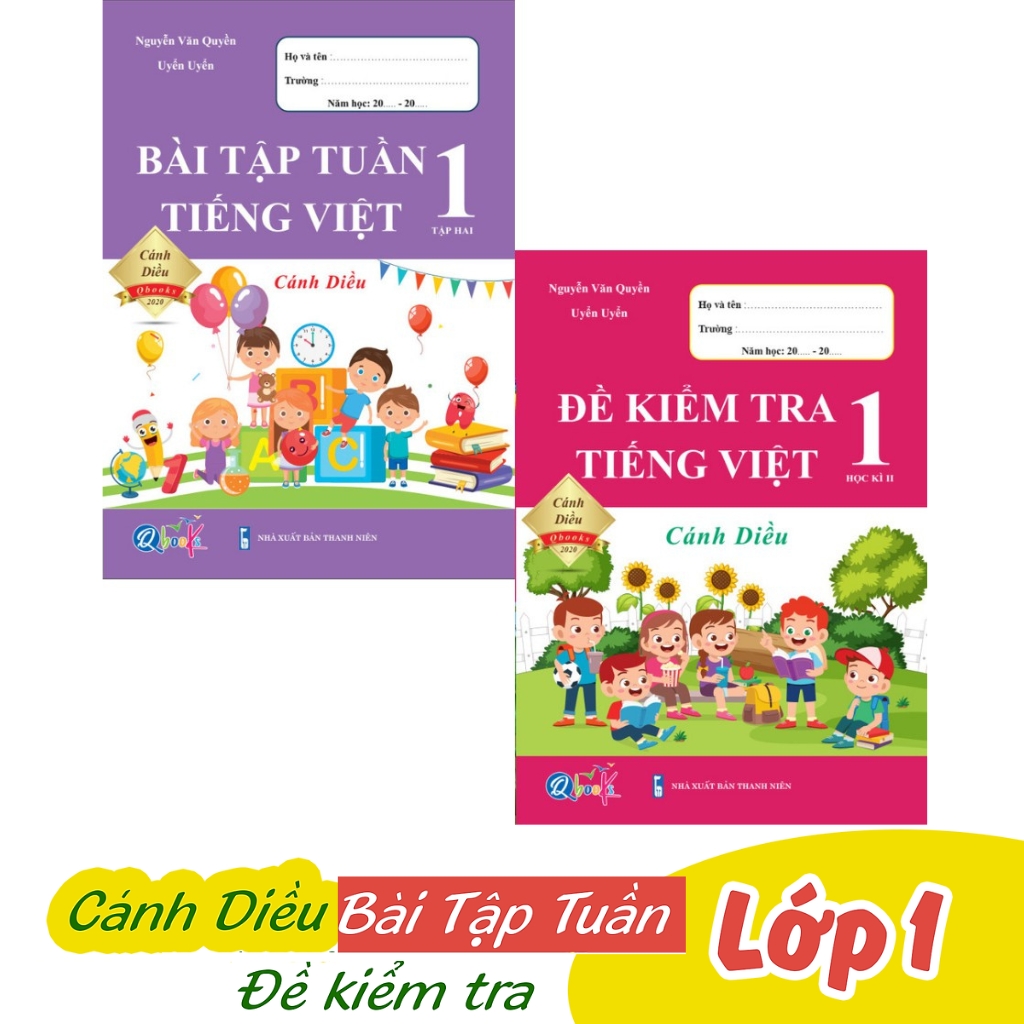 Sách - Combo Bài Tập Tuần và Đề Kiểm Tra Tiếng Việt 1 - Cánh Diều - Học Kì 2