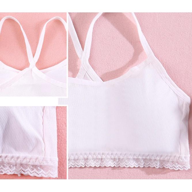 Bra / Áo Lá Modal Nữ Sinh Viền Ren Xuất Đông Âu . Hàng Loại Đẹp.