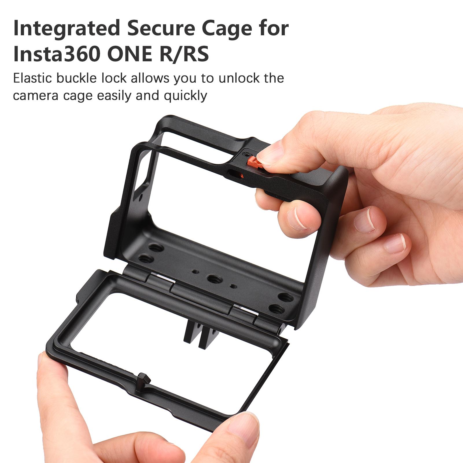 Metal Sports Camera Video Cage with Dual Cold Shoe Mounts Protective Frame Cage Vlog Accessories Replacement