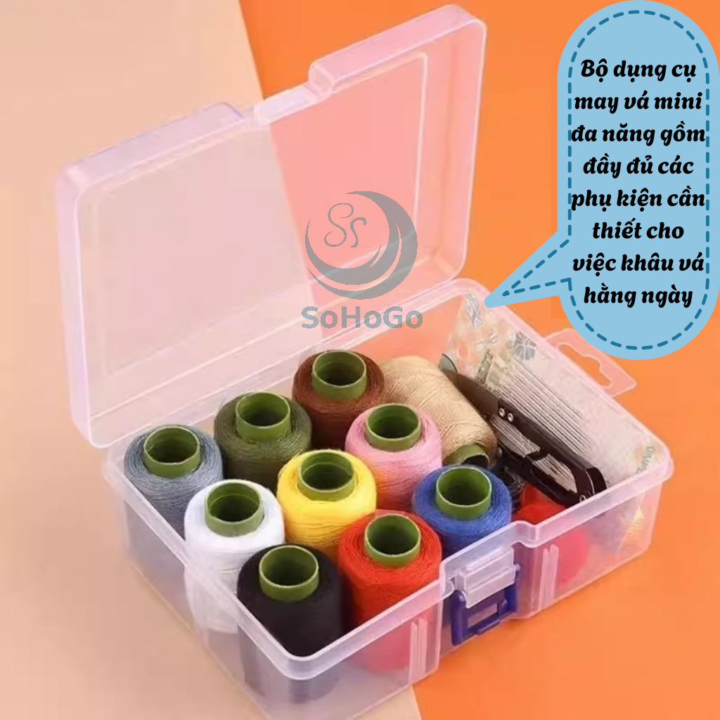 Bộ Kim Chỉ Tiện Dụng Cho Mọi Nhà -Hộp Dụng Cụ Khâu Vá Mini Cao Cấp-Bộ Chỉ May Vá Mini