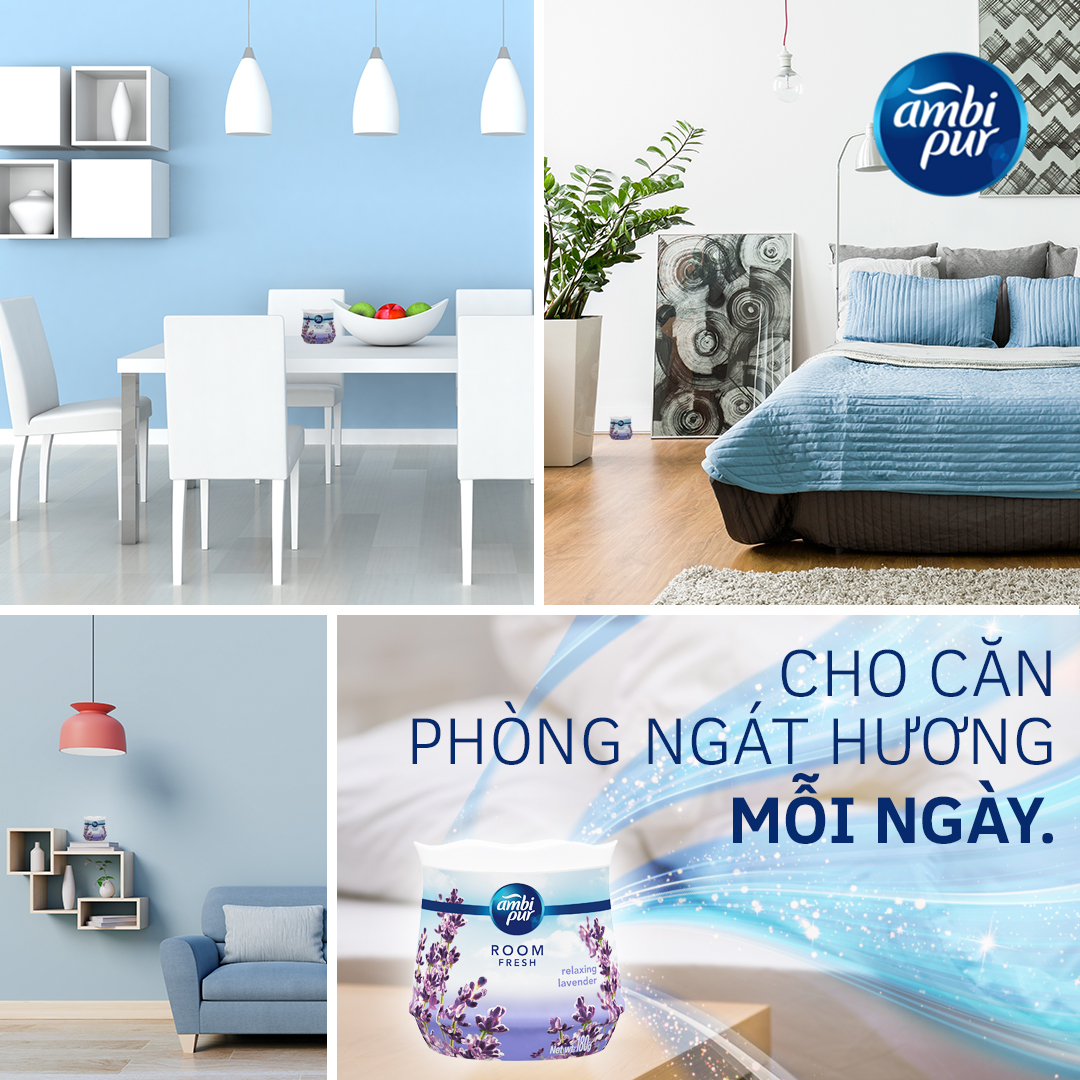 Combo 2 Sáp Thơm Phòng AMBIPUR Hộp 180G x2 Nhiều Mùi Hương