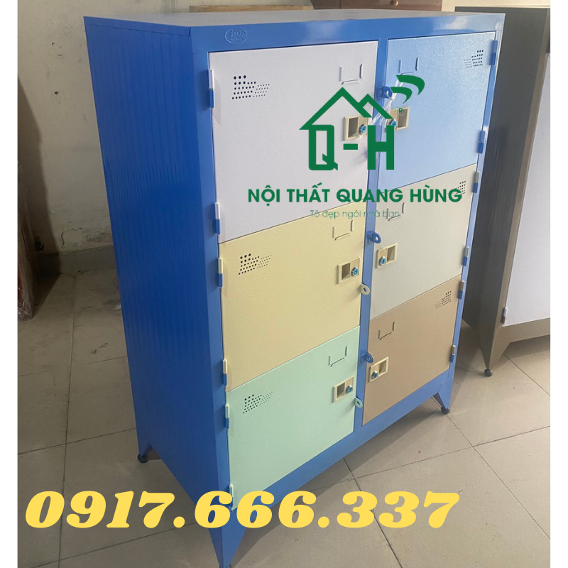 TỦ HỒ SƠ LOCKER SƠN TĨNH ĐIỆN 6 CÁNH NHIỀU MÀU DÀNH CHO VĂN PHÒNG