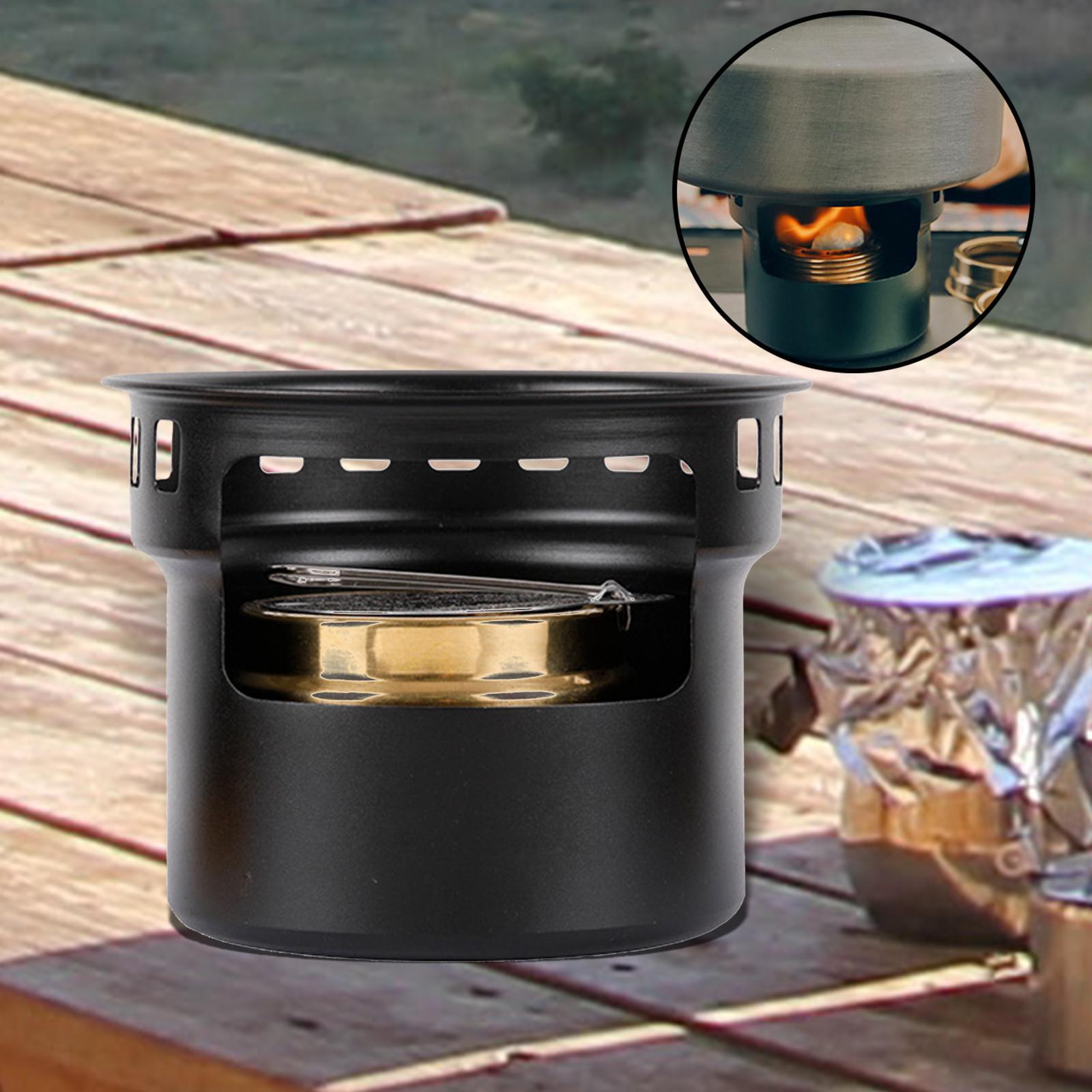 Mini Camping Burner Windproof Lightweight Pocket Backpacking for Picnic Camping