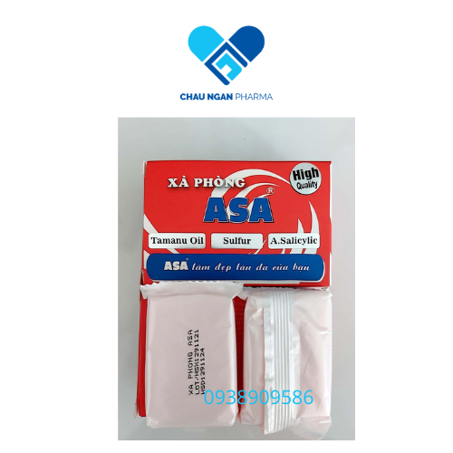 Combo 2 Hộp Xà phòng tắm ASA - ngừa mụn - lác - lang ben - nấm da - Hộp 120g gồm 4 cục nhỏ
