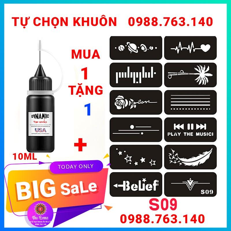 HOT Mực Xăm Tạm Thời (MUA 1 TẶNG 1 BẢNG KHUÔN + ĐƯỢC CHỌN MẪU)