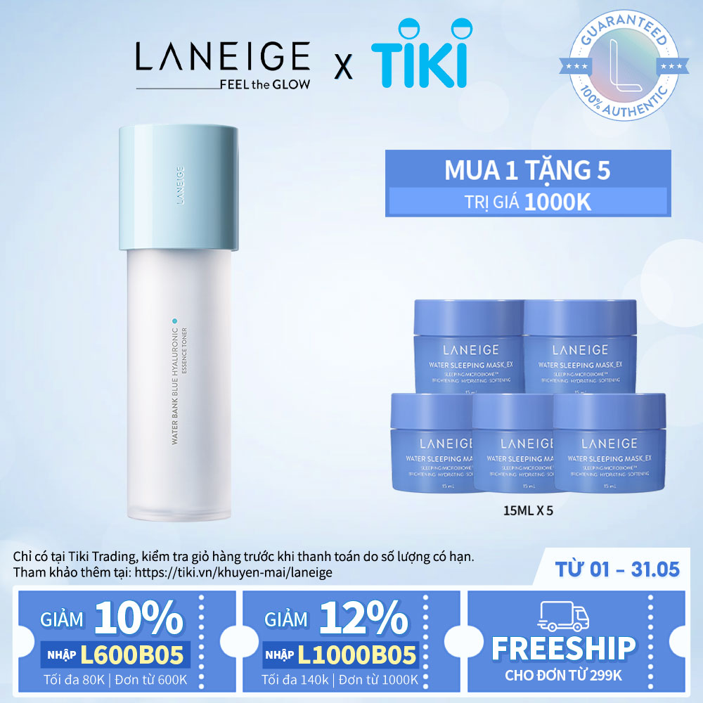 Nước Cân Bằng Dưỡng Ẩm Dành Cho Da Dầu Và Da Hỗn Hợp Laneige Water Bank Blue HA Toner Oily 160ml