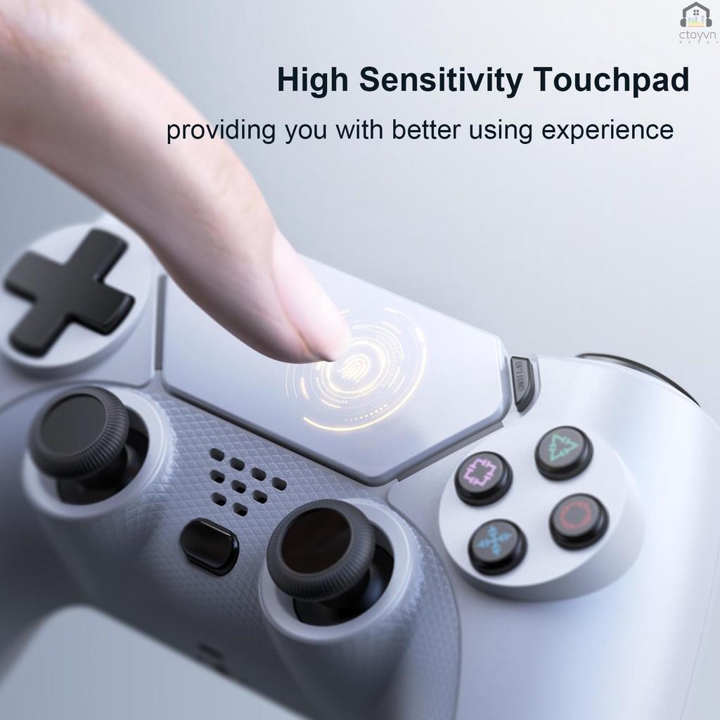Tay cầm chơi game không dây tương thích với PS4/Pro/Slim Console với giắc cắm tai nghe 3.5mm
