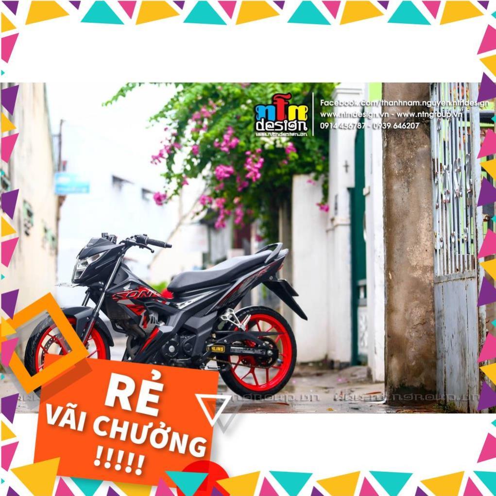 Tem Rời Sonic Mẫu Zin Đỏ Đen Xám 150R
