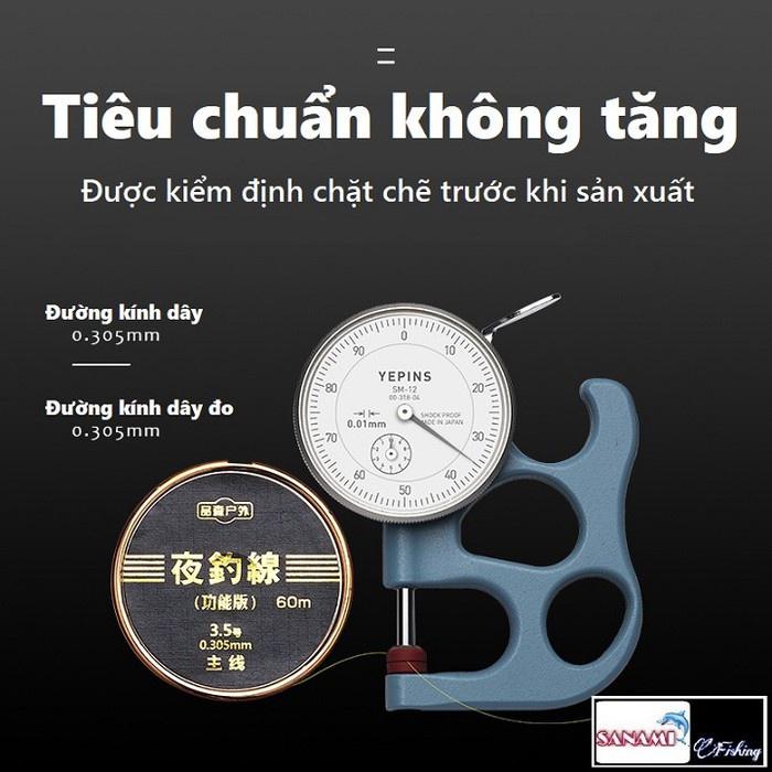 Cước Câu Cá Cao Cấp Pinsen 60M DCC02 Chuyên Làm Trục Thẻo Câu Đài - Sanami Fishing Store