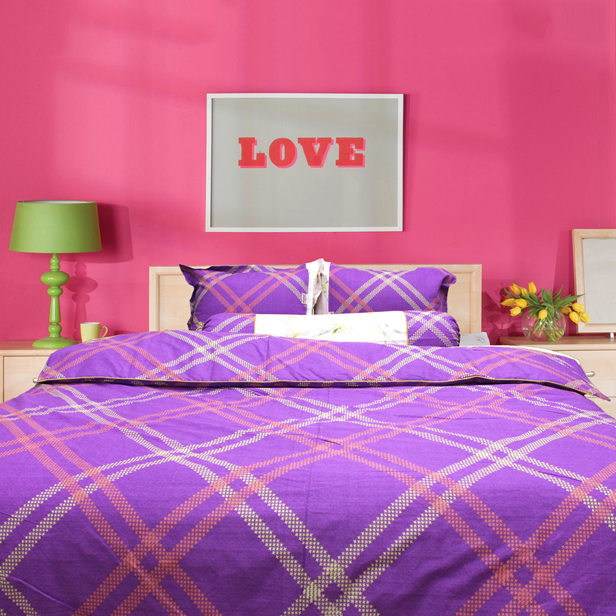 Bộ Ga Gối 100% Cotton Sợi Bông Nhập Khẩu Hàn Quốc Julia BK232P