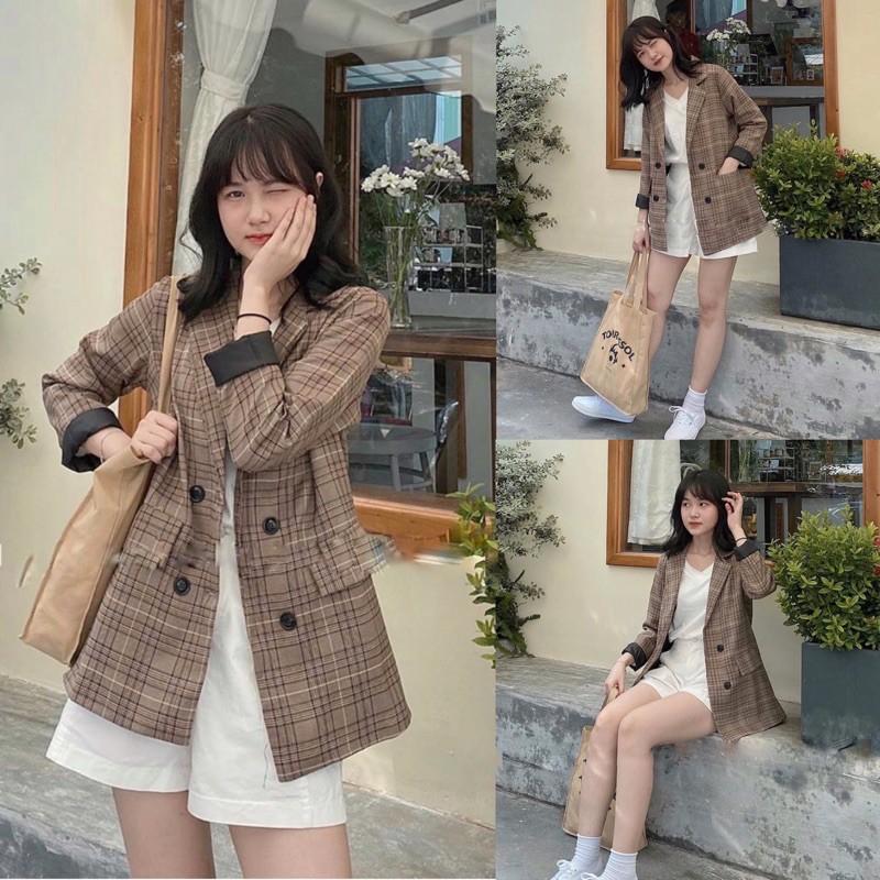 Áo Blazer 2 lớp mẫu mới Áo Blazer nữ khoác ngoài.