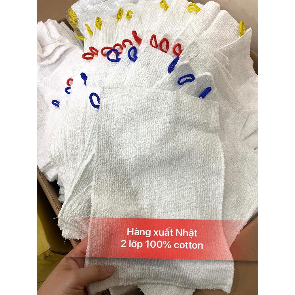 Combo 10 khăn lau đa năng cotton hàng 2 lớp dày dặn xuất Nhật KT 20x30cm