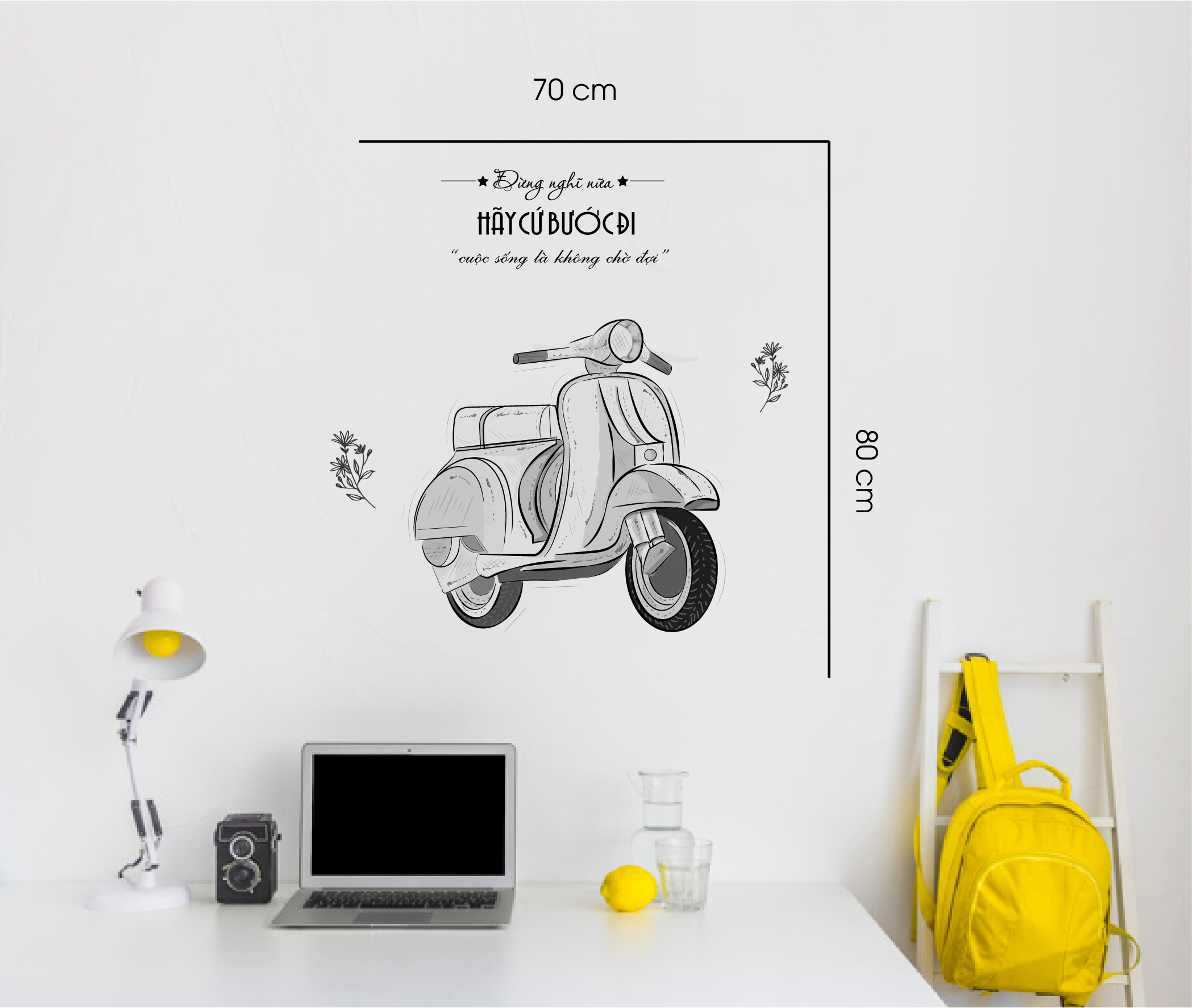 Decal trang trí quán số 17