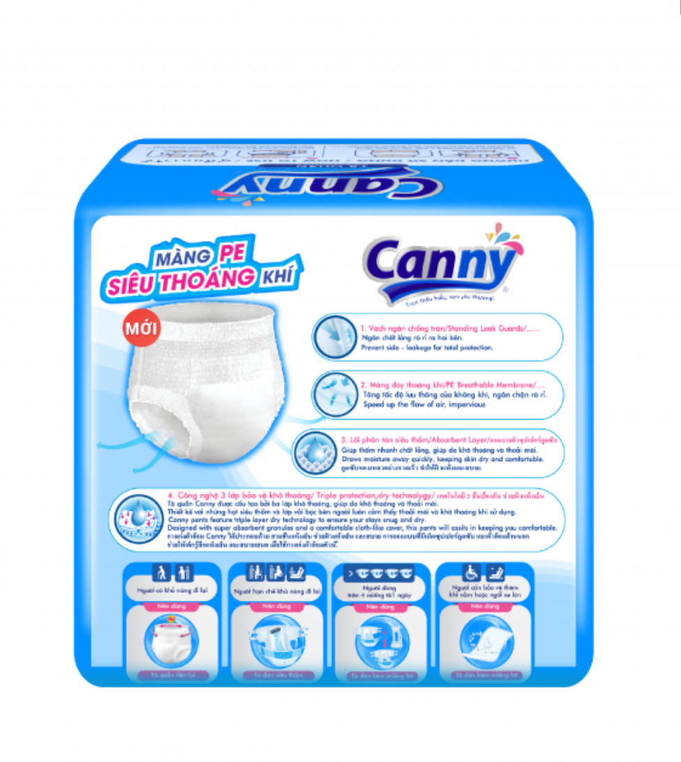 Tã quần người lớn Canny size L 7 miếng