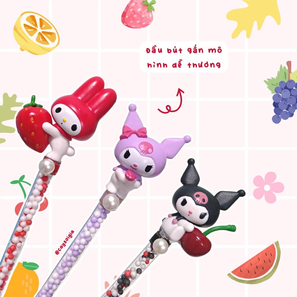 S105 - Bút dao rọc giấy thỏ Kuromi và Melody hoa quả dễ thương unbox đơn hàng, cắt sticker băng dán washi tape - Cây Sồi Già