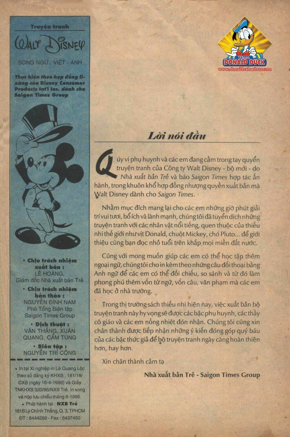 donald và bạn hữu chapter 1 2