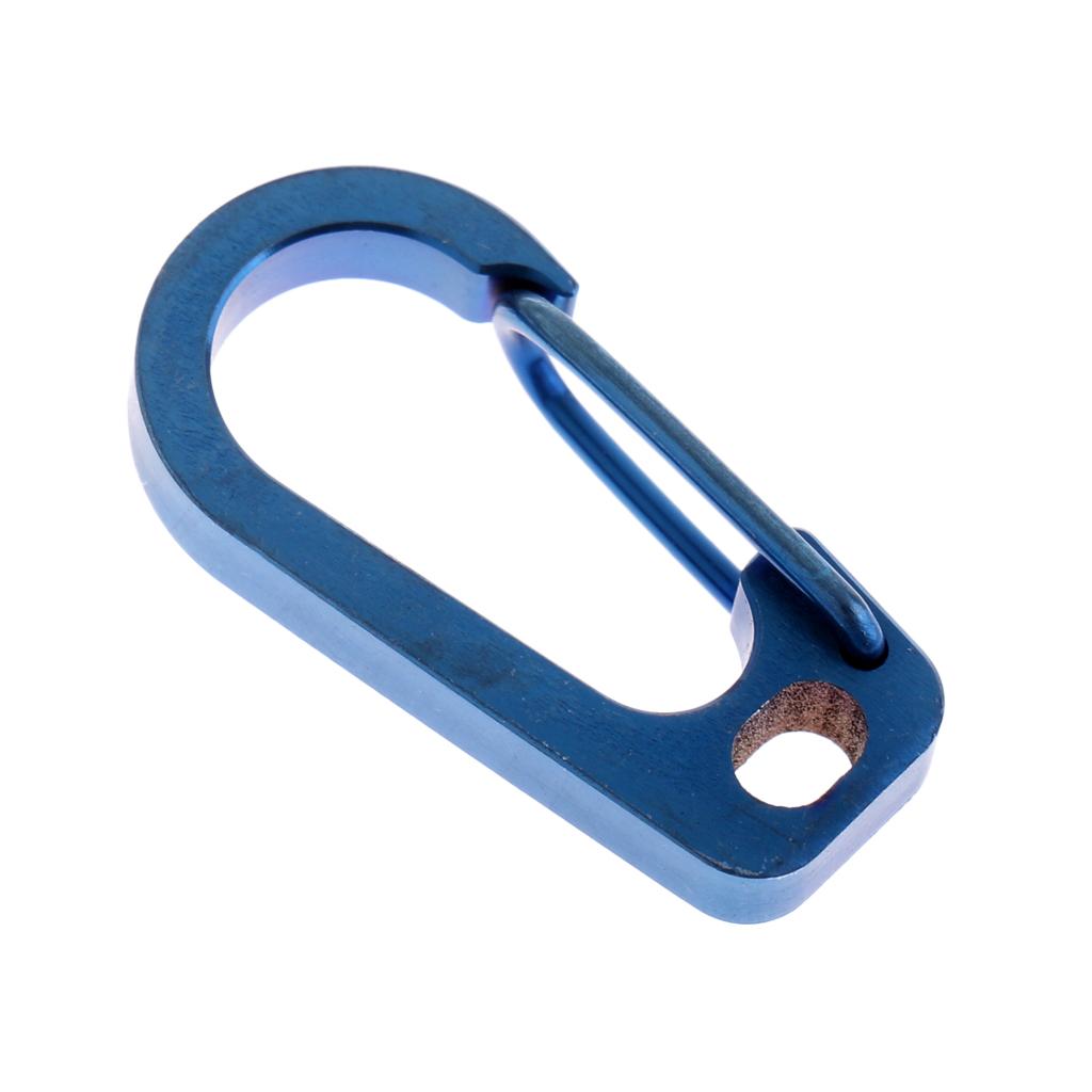 Titanium Alloy Carabiner Clip Spring Keychain Quick Hook Buckle Outdoor