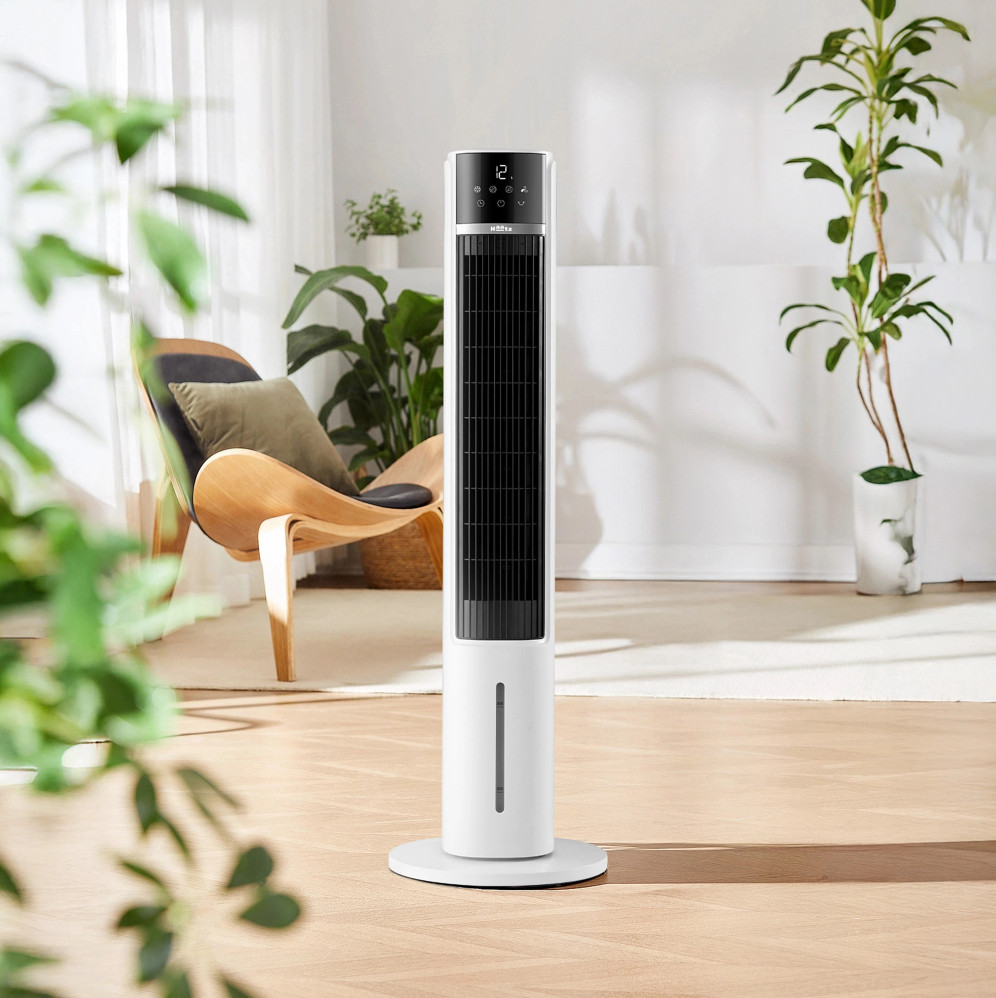 (MODEL NEW 2026) Máy Làm Mát Lọc Khí Ion Âm Haatz HydroIon Breeze Cooler HBC350 Quạt Tháp Haatz Điều Khiển Từ Xa - Hàng Chính Hãng